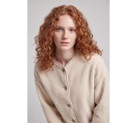 Plüschjacke ONLY "ONLRUNA TEDDY JACKET OTW", Damen, Gr. L, beige (birch), Plüsch, Obermaterial: 100% Polyester, unifarben, normal, Rundhals, Jacken, Polyester (81150344-L) birch