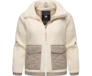Plüschjacke RAGWEAR "Arctika", Damen, Gr. XL (42), weiß (sanftes weiß), Obermaterial 1: 100% Polyester. Obermaterial 2: 70% Polyester, 30% Nylon. Innenfutter: 100% Polyester. Wattierung: 100% Polyeste
