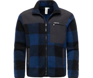 Plüschjacke RAGWEAR "Cherior", Herren, Gr. L (52), navy, Material: 100% Polyester, gerade hüftbedeckend, hoch geschlossener Ausschnitt, Ärmel ohne Ärmelschlitz elastischer Bund mit innenliegendem Gumm