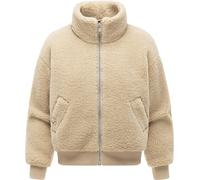 Plüschjacke RAGWEAR "Tillie Y", Damen, Gr. XL (42), beige (sand), Plüsch, Obermaterial: 100% Polyester. Innenfutter: 100% Polyester. Wattierung: 100% Polyester, oversize hüftlang, Ärmel ohne Ärmelschl