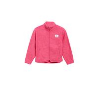 Plüschjacke S.OLIVER JUNIOR, Mädchen, Gr. 134/140, pink, Teddy, Obermaterial: 100% Polyester, bequem hüftlang, Jacken, aus weichem Plüsch mit wärmendem Fleece-Futter (17258905-134) pink