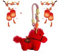 Plüschpferd - Anhänger Puppe weiches - mit Kordel und Schlüsselanhänger aus Plüsch, für Erwachsene und Kinder, Geburtstag, Weihnachten, Neujahr 2026, Party, Rucksack und Tasche