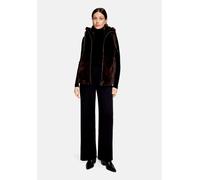 Plüschweste BETTY BARCLAY "Damen mit Kapuze", Damen, Gr. 42, dunkelbraun, Obermaterial: 100% Polyester. Futter: 100% Polyester, A-Linie hüftbedeckend, Westen (24391255-42) dunkelbraun