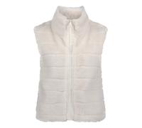 Plüschweste BETTY & CO "Damen mit Stehkragen", Damen, Gr. 40, weiß (cream), Obermaterial: 100% Polyester. Futter: 100% Polyester, figurumspielend hüftlang, Westen (29023119-40) cream