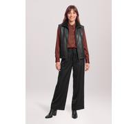 Plüschweste BETTY & CO "Damen mit Wendefunktion", Damen, Gr. 40, schwarz, Obermaterial: 100% Polyurethan, 100% Polyester, figurumspielend normal, Westen (60742827-40) schwarz