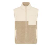 Plüschweste BLEND "BHErmin", Herren, Gr. XXL, grau (oyster gray), 100% Polyester, normal normal, Westen, Sportliche Teddy-Weste in Colorblock-Optik (65615922-XXL) oyster gray