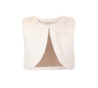 Plüschweste HAPPY GIRLS, Jungen, Gr. 98, beige (ecru), Plüsch, Obermaterial: 100% Polyester, unifarben, regular fit kurz, Rundhals, Westen (88501107-98) ecru