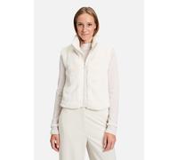 Plüschweste mit Reißverschluss beige Damen