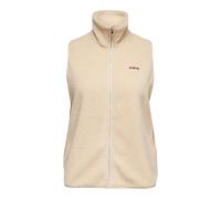 Plüschweste ONLY CARMAKOMA "CARHOLLY TEDDY WAISTCOAT ZIP SWT", Damen, Gr. M, beige (oyster gray), Plüsch, Obermaterial: 100% Polyester, unifarben, normal, Westen (97972522-M) oyster gray