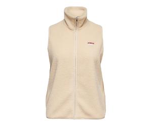 Plüschweste ONLY CARMAKOMA "CARHOLLY TEDDY WAISTCOAT ZIP SWT", Damen, Gr. M, oyster gray, Plüsch, Obermaterial: 100% Polyester, unifarben, normal, Westen (97972522-M) oyster gray