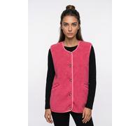 Plüschweste ONLY "ONLBABY LIFE TEDDY VEST PNT CS", Damen, Gr. L, pink (pink lemonade), Plüsch, Obermaterial: 100% Polyester, unifarben, bequem hüftlang, Rundhals, Westen, Kunstfaser (99219405-L) pink 