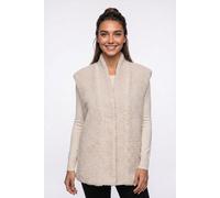 Plüschweste ONLY "ONLNIKITA TEDDY WAISTCOAT OTW", Damen, Gr. L, beige (pumice stone), Plüsch, Obermaterial: 100% Polyester, unifarben, normal, Westen, Kunstfaser (53452323-L) pumice stone