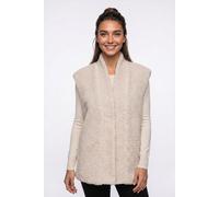 Plüschweste ONLY "ONLNIKITA TEDDY WAISTCOAT OTW", Damen, Gr. M, beige (pumice stone), Plüsch, Obermaterial: 100% Polyester, unifarben, normal, Westen, Kunstfaser (53452323-M) pumice stone
