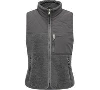 Plüschweste RAGWEAR "Junkin Bonded", Damen, Gr. M (38), grau, Obermaterial 1: 100% Polyester; Obermaterial 2: 60% Polyester, 40% Nylon; Innenfutter: 100% Polyester; Wattierung: 100% Polyester, gerade