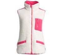 Plüschweste SALZHAUT "Weste ÖSCHEN", Damen, Gr. XXL, weiß (sanftes weiß), Obermaterial: 100% Polyester PES., Westen (41628755-XXL) sanftes weiß