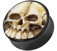 Plug Totenkopf Büffelhorn