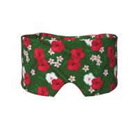 Plumeria Hibiskus grüne Blätter Hintergrund, Vollständige Augenabdeckungen, lichtblockierende Augenmaske, Schlafaugen- und Ohrenschützer