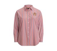 Plus Größen - Gestreiftes Relaxed-Fit Baumwollhemd 50-52 Orange