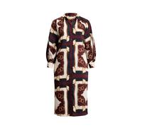 Plus Größen - Midi-Twill-Hemdkleid mit Reiter-Muster 52 Blue