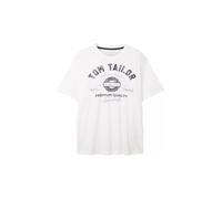 Tom Tailor - Plus Size - T-Shirt mit Logo Print white - Gr. - 5XL