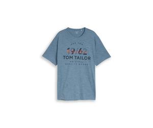 plus printed fine stripe t-shi 4XL