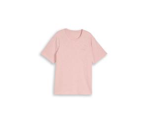 plus printed slub t-shirt 4XL