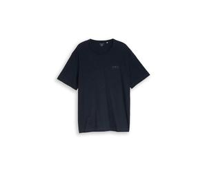 plus printed slub t-shirt 5XL