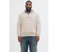 Plus Size Gedruckt Fleece Sweatshirt EU5XL US3XL Beige