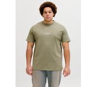 Jack & Jones T-Shirt JJESOHO TEE SS CREW NECK NOOS PLS bedruckt 100% Baumwolle vetiver EU4XL