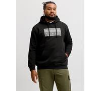 Plus Size Logo Kapuzenpullover EU5XL US3XL Schwarz