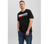 Jack & Jones PlusSize "JJECORP LOGO TEE SS O-NECK NOOS PLS" Baumwolle, regular fit (34769602-XXXL) schwarz print:play