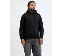 Plus Size Rückenprint Kapuzenpullover EU4XL US2XL Schwarz