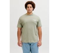 Plus Size Rückenprint T-shirt EU3XL US1XL Grün