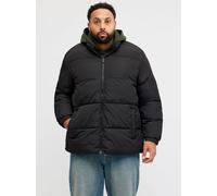 Steppjacke "JJMAZE PUFFER COLLAR PLS", Damen, Gr. 4XL, schwarz, Web, Obermaterial: 100% Polyester, JACK & JONES PLUSSIZE, regular fit, Jacken Steppjacke (28343332-4XL) schwarz