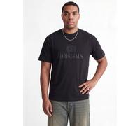 Plus Size Text T-shirt EU3XL US1XL Schwarz