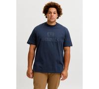 Plus Size Text T-shirt EU4XL US2XL Blau