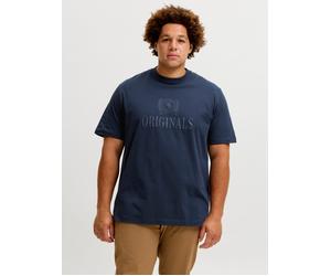 Plus Size Text T-shirt EU4XL US2XL Blau