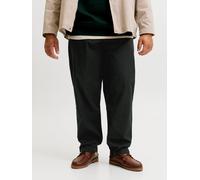 Chinos "JPSTBILL DREW CHINO NOOS PLS", Herren, Gr. 44, Länge 32, schwarz, Web, Obermaterial: 100% Baumwolle, JACK & JONES PLUSSIZE, unifarben, relaxed fit lang, Hosen, Baumwolle, relaxed fit (85278264