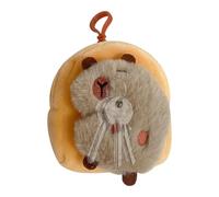 Plush Capybara Keychain Wallet | Soft Key Ring Holder | Cute Capybara Pouch for Kids & Ideas - Birthday, Children's Day, Christmas