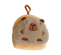 Plush Capybara Keychain Wallet | Soft Key Ring Holder | Cute Capybara Pouch for Kids & Ideas - Birthday, Children's Day, Christmas