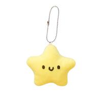 Plush Star Keychain - Cute Doll Pendant | Soft Cartoon Charm, Adorable Squeaky Stuffed Accessory for Backpacks, Girls, Boys, Women, Fashion Bag Decoration, Novelty Hanging Ornament, Portable