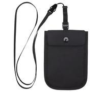 Pluzmecalm Versteckte Reise-BH-Geldbörse für Damen, waschbar, verstecktes Fach für Kreditkarten, Geld, Wertsachen, mit verstellbarem Gummiband, Schwarz, 1 Stück