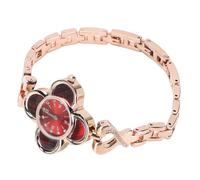 Plyisty Damen-Smartwatch aus Roségold, Vierblättriges Kleeblatt, Hybrid-Fitness-Tracker, Schlafmonitor, Wasserdichtes Quarzwerk, Aktivitätsarmband aus Edelstahl