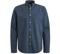 Langarmhemd PME LEGEND, Herren, Gr. XXL, N-Gr, blau (schwarz denim), Web, Obermaterial: 97% Baumwolle, 3% Elasthan, unifarben, regular fit normal, Manschette, Hemden, mit Logo Stickerei (22947862-XXL)