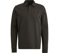 PME Legend American Classic Langarm - Longsleeve Poloshirt Beluga - Größe S Grau S