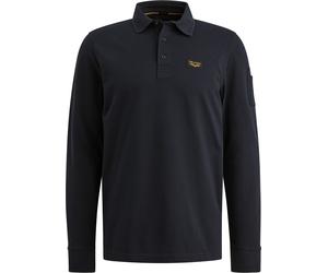 PME Legend American Classic Langarm - Longsleeve Poloshirt Navy - Größe XXL Dunkelblau XXL