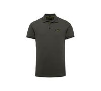 Poloshirt PME LEGEND, Herren, Gr. 5XL, grau, Web, Obermaterial: 95% Baumwolle, 5% Elasthan, normal hüftbedeckend, Rundhals, Shirts, mit Logostickerei (93367359-5XL) grau