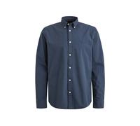 Langarmhemd PME LEGEND, Herren, Gr. XL, N-Gr, schwarz denim, Web, Obermaterial: 97% Baumwolle, 3% Elasthan, regular fit hüftbedeckend, Manschette, Hemden, Button-down-Kragen (91803429-XL) schwarz deni
