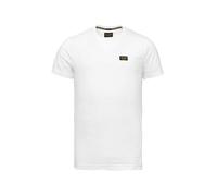 T-Shirt PME LEGEND, Herren, Gr. M (48/50), weiß, Jersey, Obermaterial: 95% Baumwolle, 5% Elasthan, unifarben, normal normal, Rundhals, gerader Abschluss, Shirts T-Shirt, mit Logobadge (26379660-M) wei