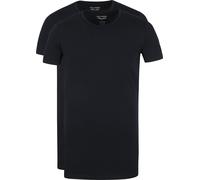 PME Legend Basic T-Shirt 2er Pack O-Ausschnitt Schwarz - Größe XL Schwarz XL